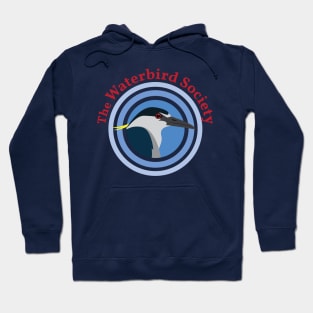 Night-Heron (Large Logo with Red Text) Hoodie